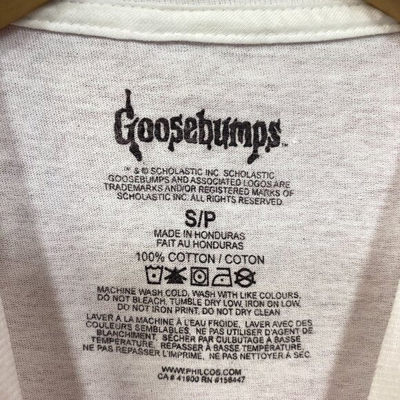 Goosebumps RL Stine Horror Series Cover Art Collage Tee Small - Picture 4 of 4
